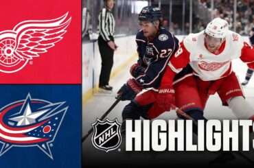 Red Wings vs. Blue Jackets | NHL Highlights | December 04, 2025