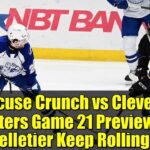 Syracuse Crunch vs Cleveland Monsters Game 21 Preview: Can Pelletier Keep Rolling?