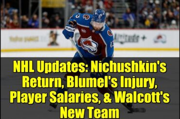 NHL Updates: Nichushkin's Return, Blumel's Injury, Player Salaries, & Walcott's New Team