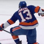 Islanders' Matthew Barzal Wiggles His Way Through Traffic For Slick Backhand Goal