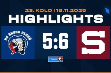 Highlights | HC Škoda Plzeň vs. HC Sparta Praha 5:6 | 16.11.2025