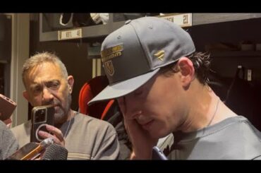 Carter Hart Gets Emotional After His First NHL Win Back