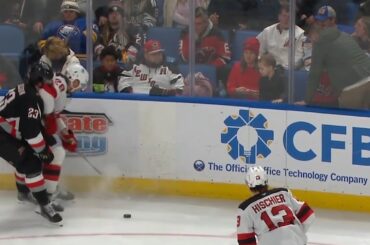 Timo Meier 🩸Reverse Elbow🩸on Mattias Samuelsson