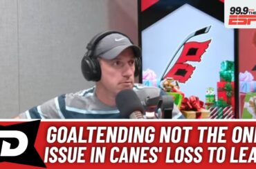 Goaltending struggles highlight Carolina Hurricanes' 5-1 loss to Toronto