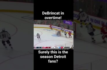 Alex DeBrincat brilliant individual goal in overtime wins it for Detroit! #nhl