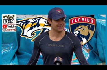 New Dad Carter Verhaeghe Ready to Help Florida Panthers v Nashville