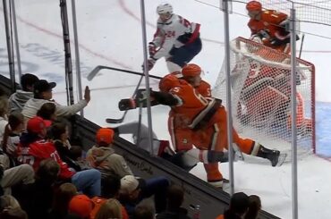 Jacob Trouba Lays a 🩸Big Hit🩸on Ryan Leonard