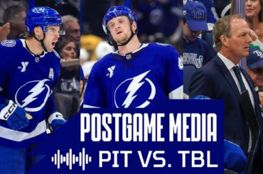Postgame Media vs. PIT | Hagel, Raddysh, Cooper 🎥