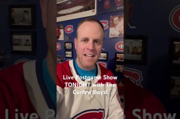 Habs/Leafs Postgame Show Live with the @thecurfewboyspod #habs #torontomapleleafs #montrealcanadiens