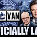 FRANCESCO, DON'T SCREW THIS UP: THE CANUCKS ARE OFFICIALLY DEAD LAST