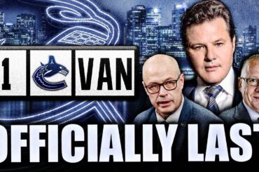 FRANCESCO, DON'T SCREW THIS UP: THE CANUCKS ARE OFFICIALLY DEAD LAST