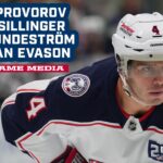 Ivan Provorov, Cole Sillinger, Isac Lundeström & HC Dean Evason - CBJ @ Panthers | Postgame Media