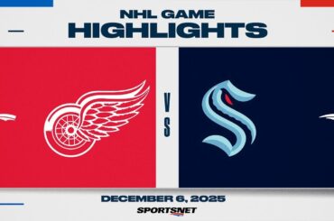 NHL Highlights | Red Wings vs. Kraken - December 6, 2025
