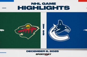 NHL Highlights | Wild vs. Canucks - December 5, 2025