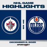 NHL Highlights | Jets vs. Oilers - December 6, 2025