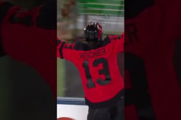 Hischier in a HURRY❗️🏟️😈 #stadiumseries