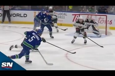 Canucks’ Willander Picks Top Corner For First Career NHL Goal
