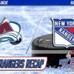 Rangers show resolve to earn point after late tying goal in 3-2 OT loss to Avalanche