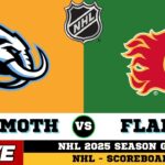 🔴LIVE : Utah Mammoth Vs Calgary Flames | NHL 2025 | NHL Live SCOREBOARD