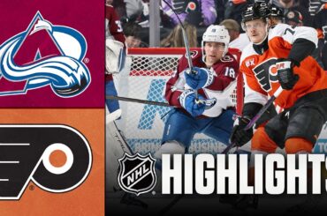 Avalanche vs. Flyers | NHL Highlights | December 07, 2025