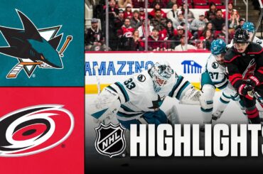 Sharks vs. Hurricanes | NHL Highlights | December 07, 2025