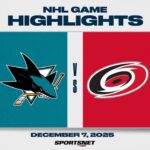 NHL Highlights | Sharks vs. Hurricanes - December 7, 2025