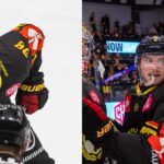 Gustav Hillström och Kieffer Bellows inför den första kvartsfinalen i CHL