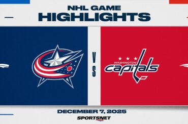 NHL Highlights | Blue Jackets vs. Capitals - December 7, 2025