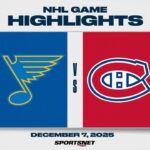 NHL Highlights | Blues vs. Canadiens - December 7, 2025