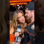 NHL Reporter Visits Honda Center to Interview Fans #nhl #nhlhighlights #anaheimducks #funnyshorts