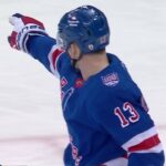 Rangers' Alexis Lafreniere Snipes Bar Down For Amazing Goal Vs. Knights