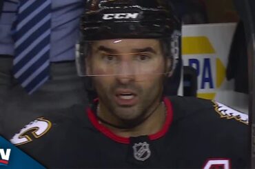 Flames' Nazem Kadri Finishes Off Tic-Tac-Toe To Convert On Sabres Giveaway