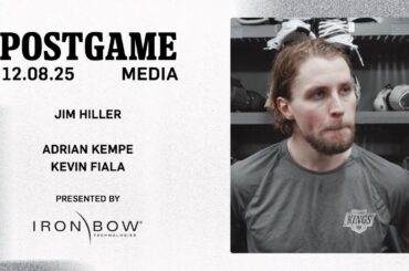MEDIA: Adrian Kempe, Kevin Fiala, and Jim Hiller | Postgame at UTA