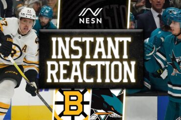 INSTANT REACTION: Bruins Lose 3-1 to Sharks