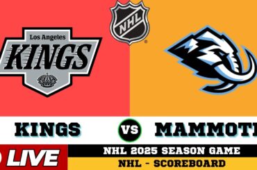 🔴LIVE : Los Angeles Kings Vs Utah Mammoth | NHL 2025 | NHL Live SCOREBOARD