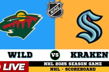 🔴LIVE : Minnesota Wild Vs Seattle Kraken | NHL 2025 | NHL Live SCOREBOARD | Dec 9 2025