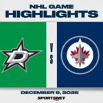 NHL Highlights | Stars vs. Jets - December 9, 2025