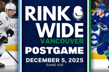 RINK WIDE POST-GAME: Vancouver Canucks vs Utah Mammoth | Game #28 - Dec. 5, 2025