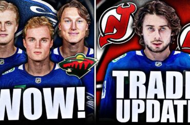 ELLIOTTE FRIEDMAN CONFIRMS QUINN HUGHES TRADE TALK TO THE DEVILS + CANUCKS PROSPECTS SHINE VS WILD