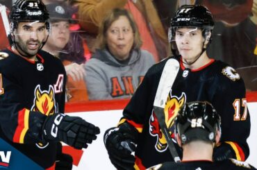 Yegor Sharangovich Ignites Flames' Offence With Quick Strike 16 Seconds In