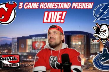 New Jersey Devils 3 Game Homestand Preview LIVE!