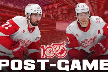 DETROIT RED WINGS VS CALGARY FLAMES LIVE POST GAME | Woodward Wings