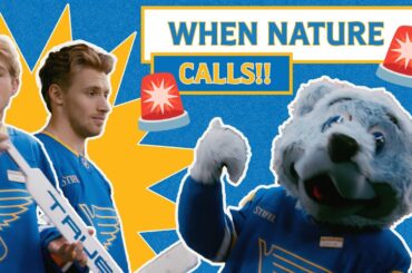 Dylan Holloway and Joel Hofer Peanuts Theme Night Commercial