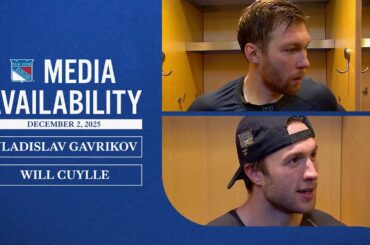 NYR vs DAL: Vladislav Gavrikov & Will Cuylle Postgame Media Availability | Dec. 2, 2025