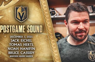 🎥 POSTGAME SOUND: Eichel, Hertl, Hanifin & Cassidy