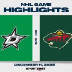 NHL Highlights | Stars vs. Wild - December 11, 2025
