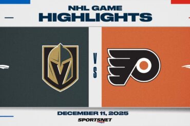 NHL Highlights | Golden Knights vs. Flyers - December 11, 2025