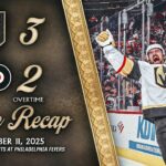 HIGHLIGHTS | Vegas Golden Knights 3, Philadelphia Flyers 2, OT | Dec. 11, 2025