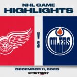 NHL Highlights | Red Wings vs. Oilers - December 11, 2025