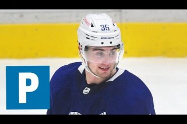 Vancouver Canucks Nils Hoglander speaks to the media | The Province